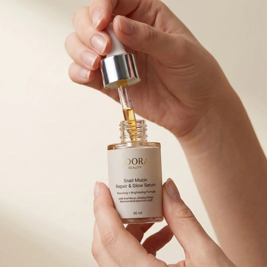 Translation missing: en.Adora Beauty Snail Mucin Serum – Niacinamide &amp; Ginseng Hydrating Face Serum 30ml