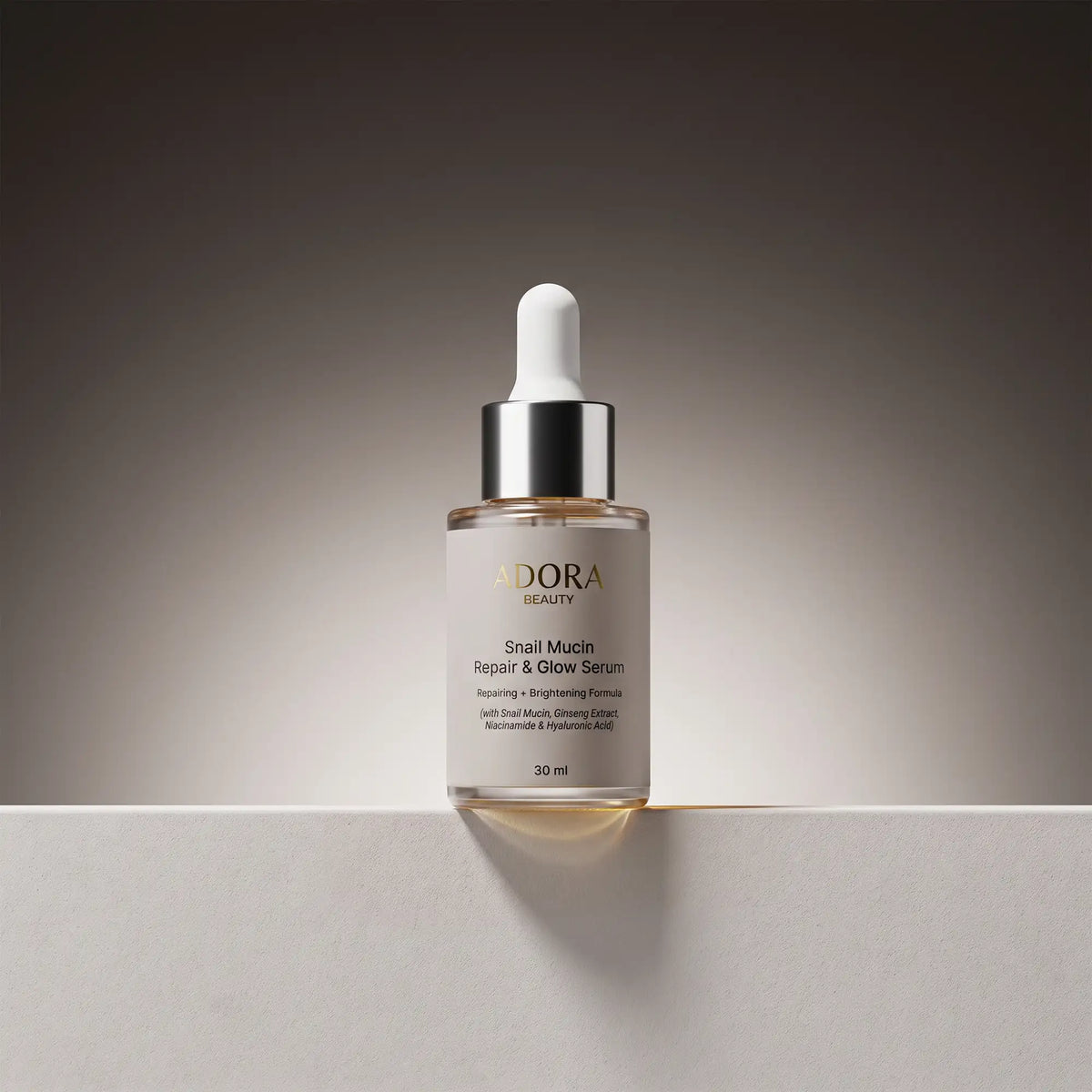 Translation missing: en.Adora Beauty Snail Mucin Serum – Niacinamide &amp; Ginseng Hydrating Face Serum 30ml