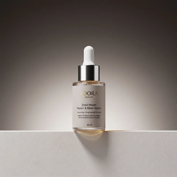 Translation missing: en.Adora Beauty Snail Mucin Serum – Niacinamide &amp; Ginseng Hydrating Face Serum 30ml