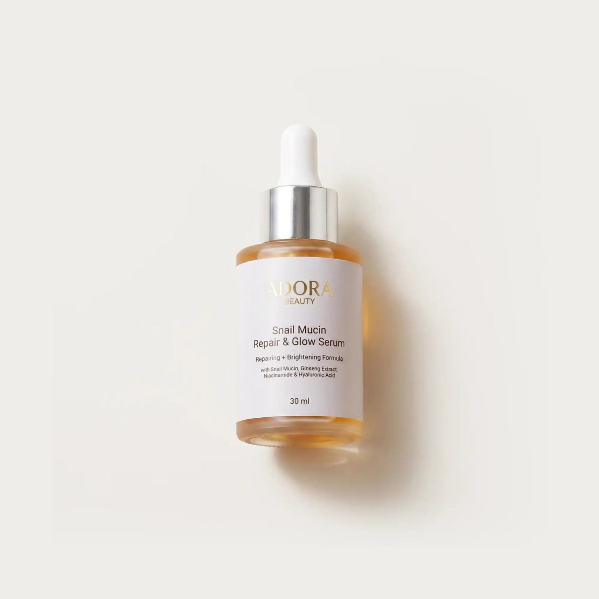 Translation missing: en.Adora Beauty Snail Mucin Serum – Niacinamide &amp; Ginseng Hydrating Face Serum 30ml