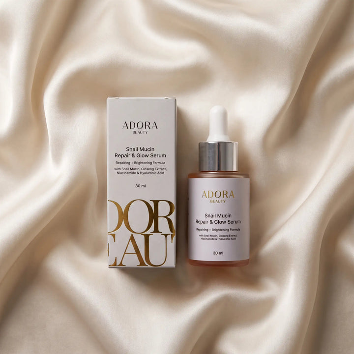 Translation missing: en.Adora Beauty Snail Mucin Serum – Niacinamide &amp; Ginseng Hydrating Face Serum 30ml