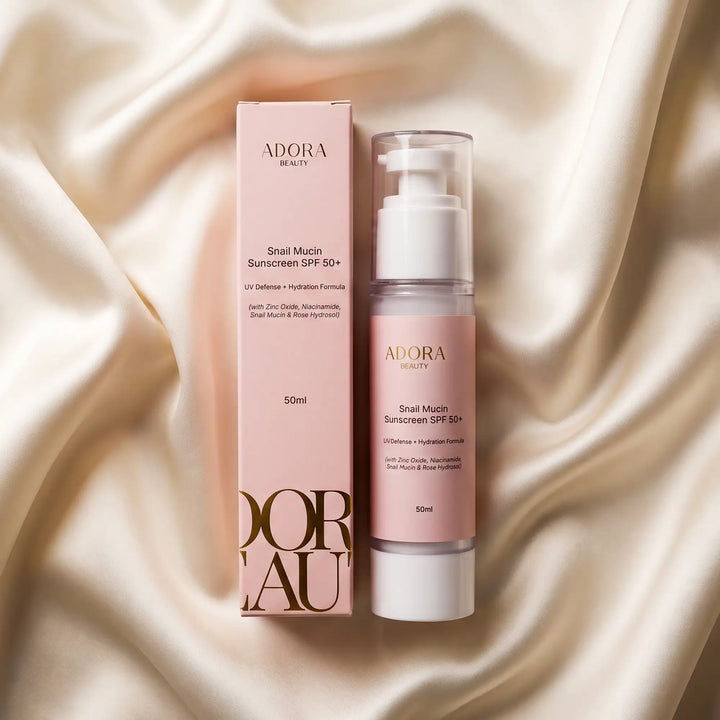 Translation missing: en.Adora Beauty Snail Mucin Sunscreen SPF 50 – Hydrating Daily Face Sunscreen 50ml